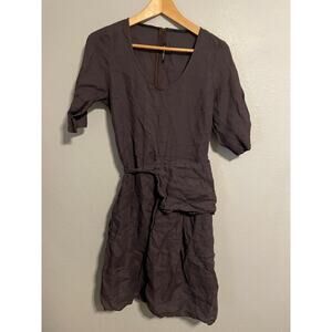 Sonja Marohn Womens Shift Dress Size Small Purple Linen Relaxed Lagenlook